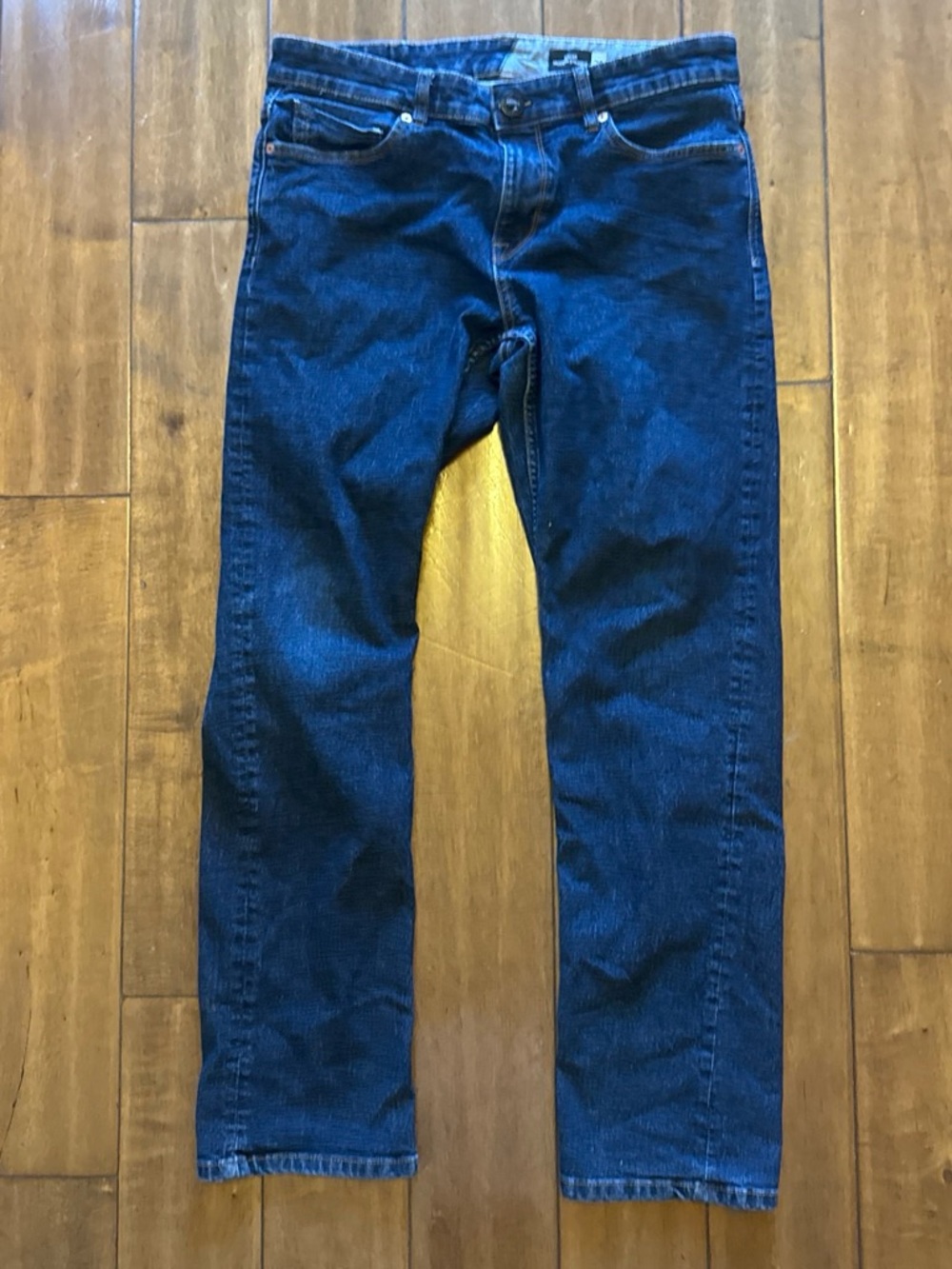 Volcom Men's Dark Blue modern Straight Jeans 32x30